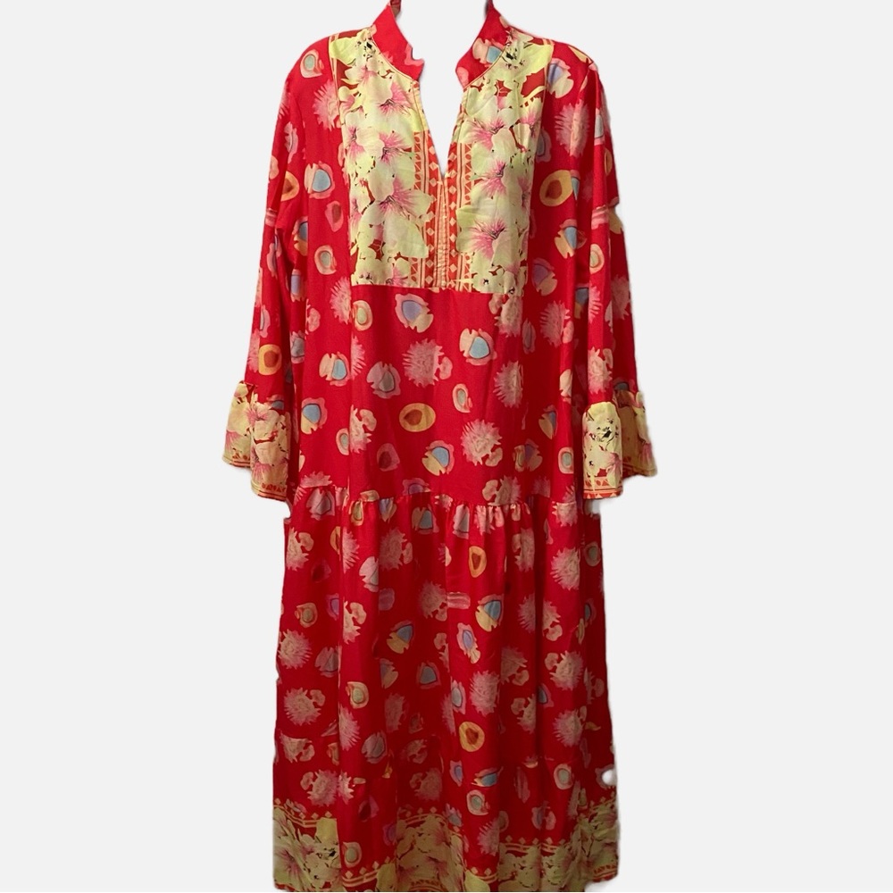 Pretty Maxi Kaftan Style Dress Loungewear